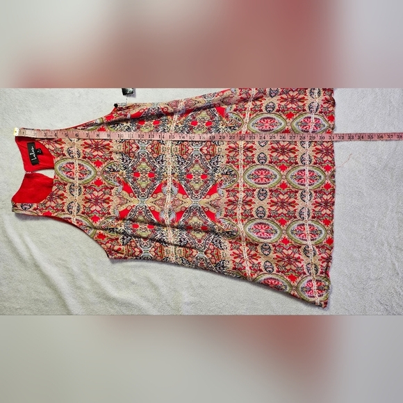 Lulus Design Major Red Print Swing Dress - Picture 10 of 10
